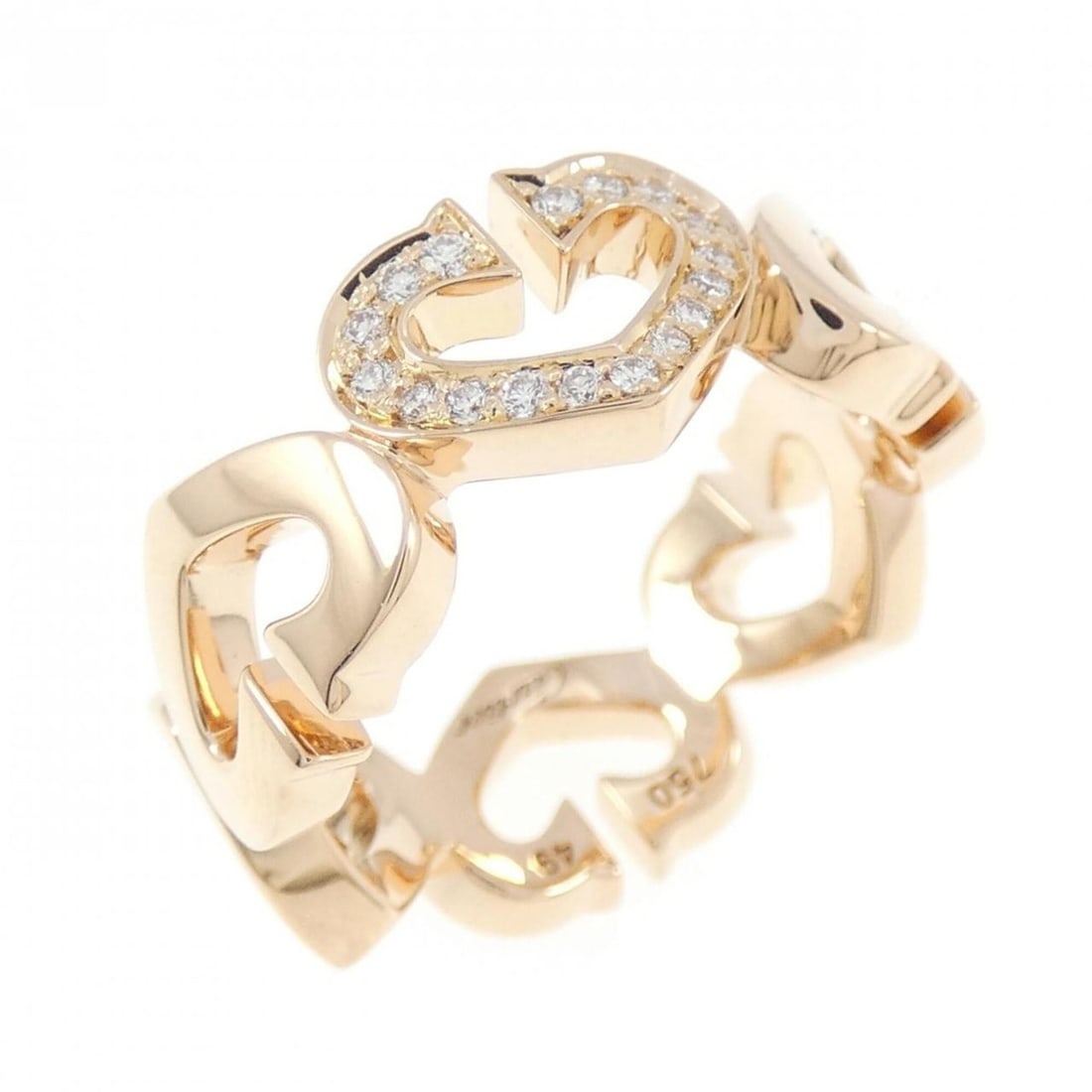 Cartier C Heart 1P Ring: --- Catalog ---Category: SizeUS Size: 5Brand Size: 49Category: DesignType: Band ringGender: WomenMaterial: Pink gold (18K)Category: GeneralMPN: CRB4047400Brand: Cartier--- Item List ---Section: