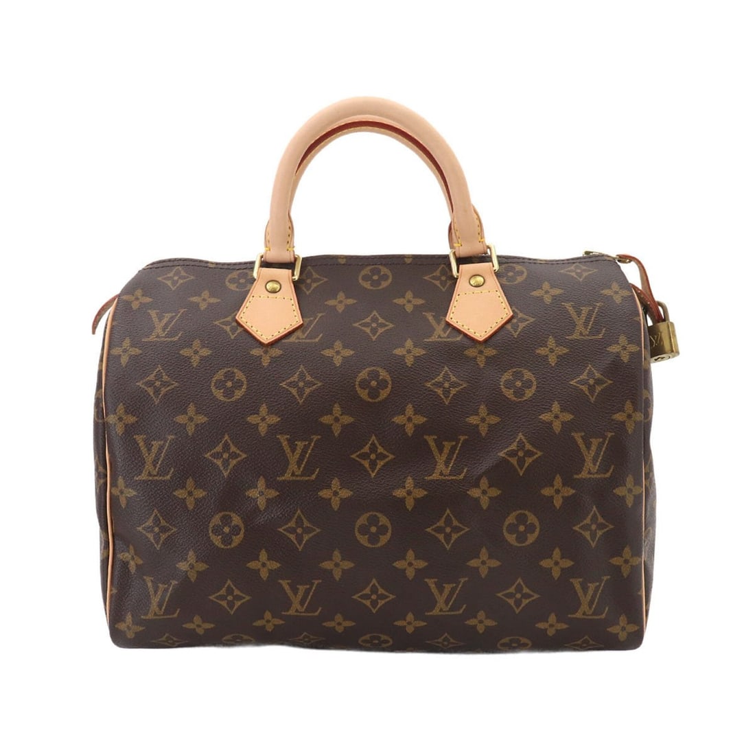 Louis Vuitton LOUIS VUITTON Monogram Speedy 30 Handbag Brown M41526 Gold Hardware (1 of 10)