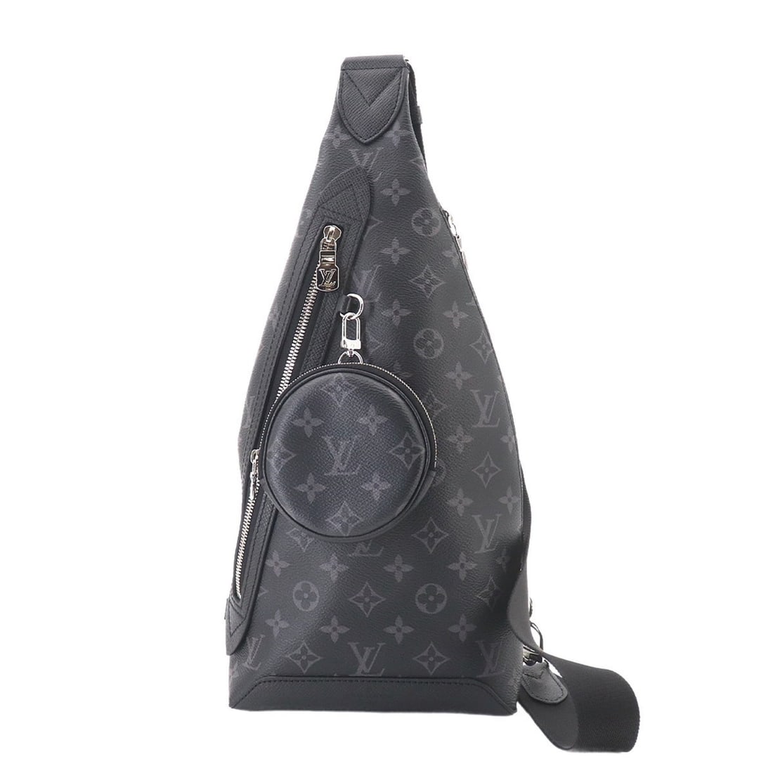 Louis Vuitton Taigarama Duo Sling Bag Body Handbag Noir M30936 RFID: --- Catalog ---Category: SizeSize (HxWxD): 43cm x 19cm x 4.5cm / 16.92'' x 7.48'' x 1.77''Category: DesignType: Handbag, Sling bagColor: Monogram Eclipse, NoirGender: MenMaterial: Monogram Eclipse , T