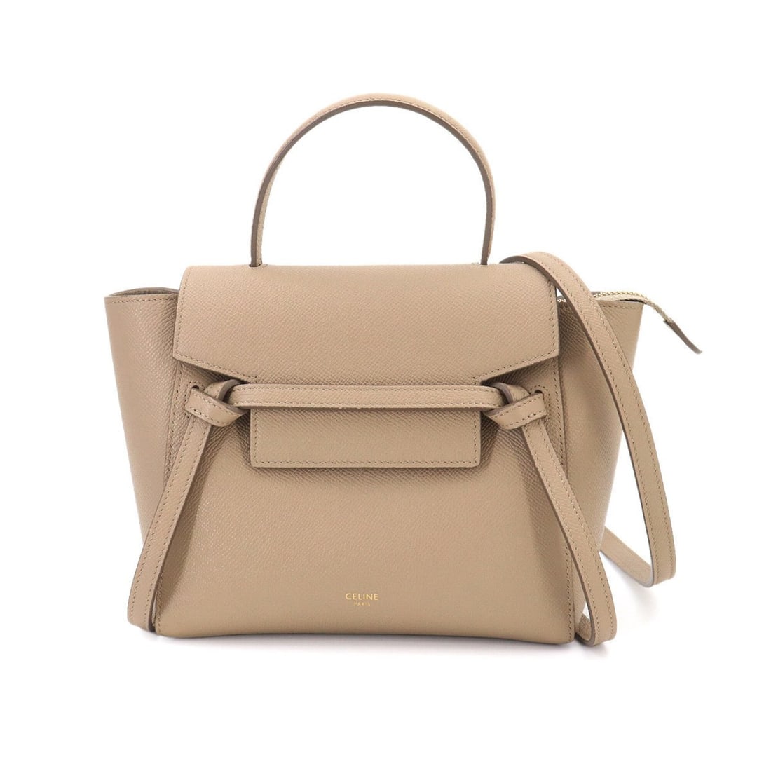Celine CELINE Bag Waist Nano 2-way Hand Shoulder Handbag Leather Beige 189003 Belt: --- Catalog ---Category: SizeSize (HxWxD): 18cm x 27cm x 10.5cm / 7.08'' x 10.62'' x 4.13''Category: DesignType: Fanny pack, HandbagColor: BeigeGender: WomenMaterial: Leather Category: GeneralMPN: 189