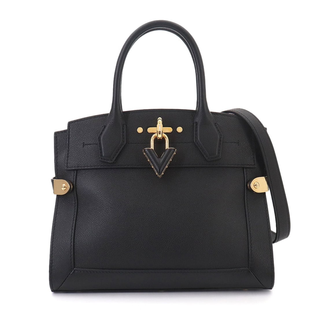 Louis Vuitton Steamer PM 2-way Hand/Shoulder Handbag Leather Black M21273 RFID: --- Catalog ---Category: SizeSize (HxWxD): 22cm x 26cm x 12cm / 8.66'' x 10.23'' x 4.72''Category: DesignType: HandbagColor: BlackGender: WomenMaterial: Leather Category: GeneralMPN: M21273Brand: Loui