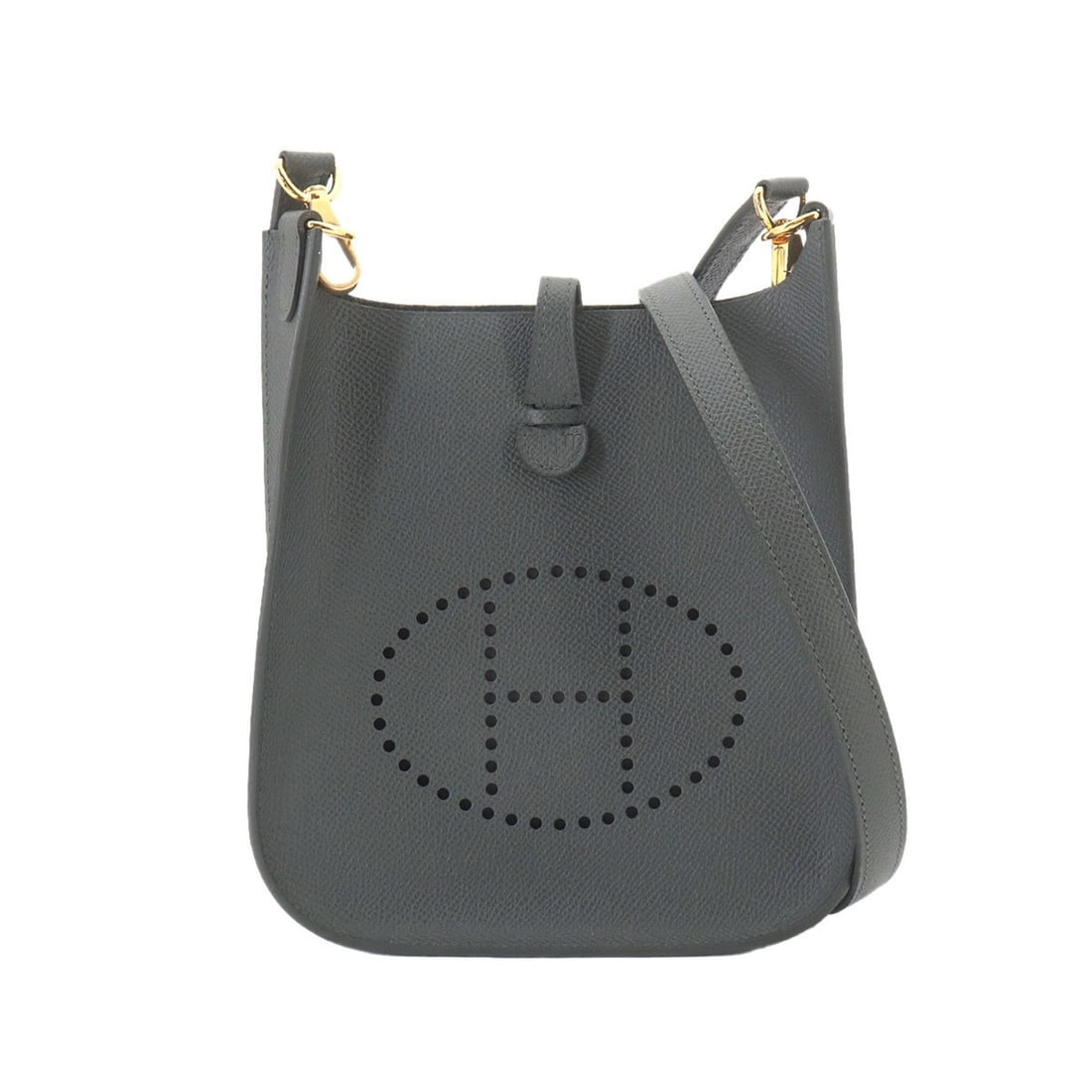 Hermes Evelyne Sellier 16 TPM Epsom Leather Vert Mangrove Shoulder Handbag, K Stamp, Gold Hardware: --- Catalog ---Category: SizeSize (HxWxD): 20cm x 16.5cm x 5cm / 7.87'' x 6.49'' x 1.96''Category: DesignType: Shoulder bagColor: GreenGender: WomenMaterial: Epsom leather Category: GeneralBrand: Herm