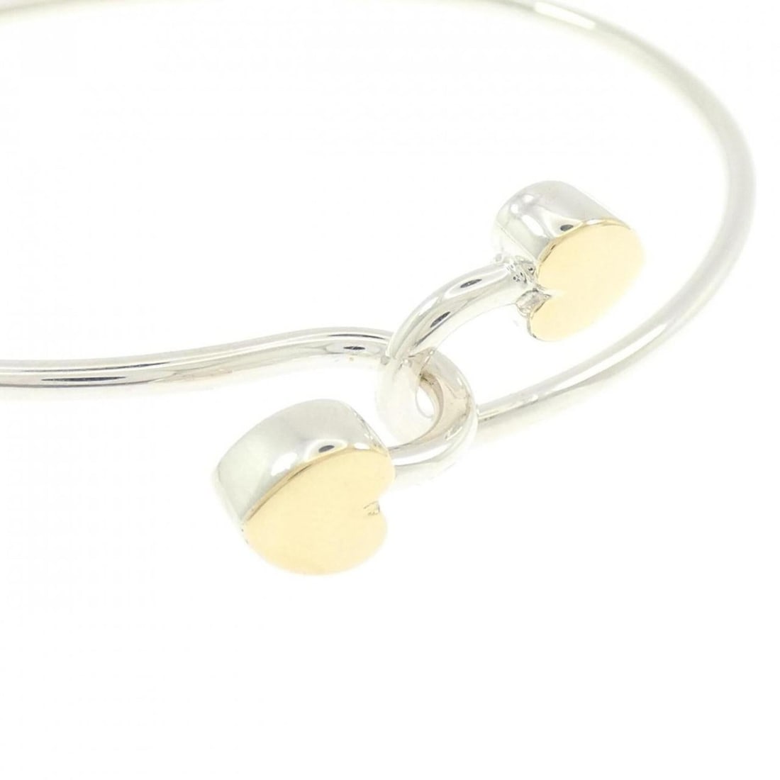 Tiffany Solid Double Heart Bangle - 2