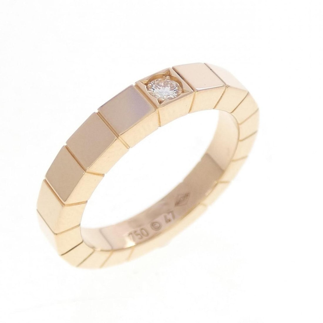 Cartier Lanieres Ring: --- Catalog ---Category: SizeUS Size: 4Brand Size: 47Category: DesignType: Band ringGender: WomenMaterial: Pink gold (18K)Category: GeneralBrand: Cartier--- Item List ---Section: ConditionRanking: