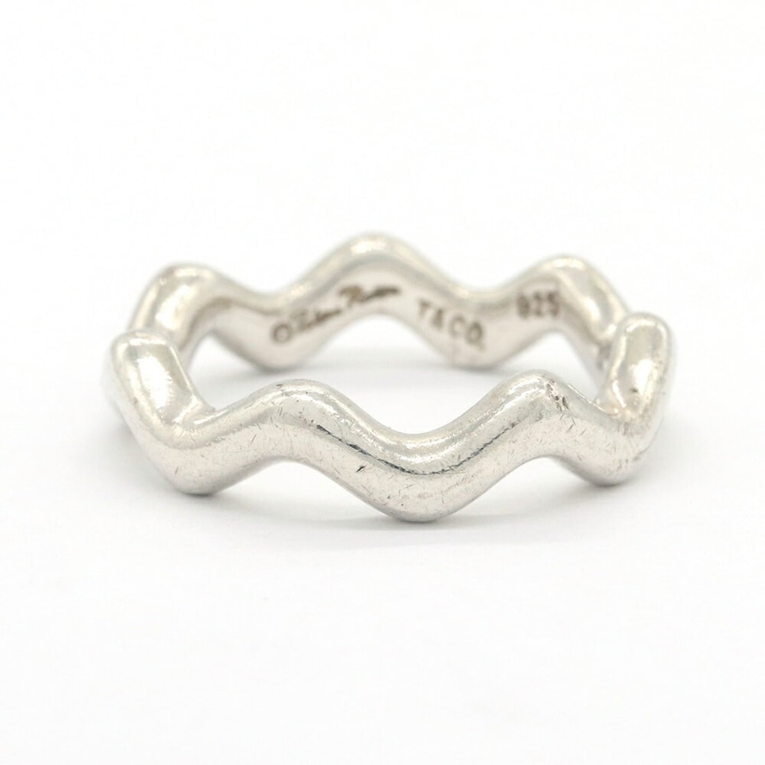 Tiffany & Co. Paloma Picasso Zigzag Ring, Sterling Silver 925, Women's Ring. (1 of 13)