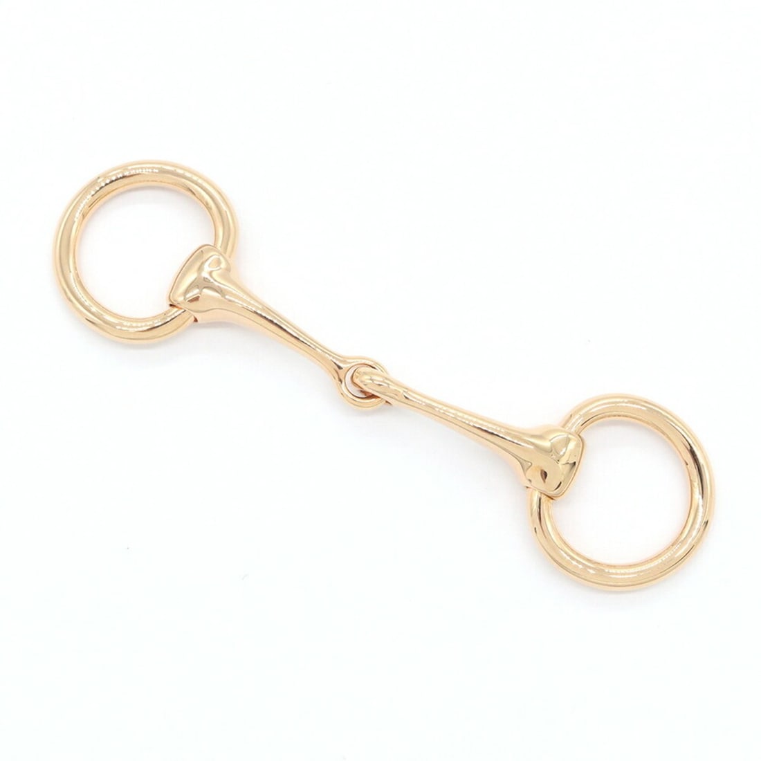 Hermes Scarf Ring Mini Mall H601972 Permabrass Brass Twilly Carre Nano Gavroche Women's HERMES (1 of 16)