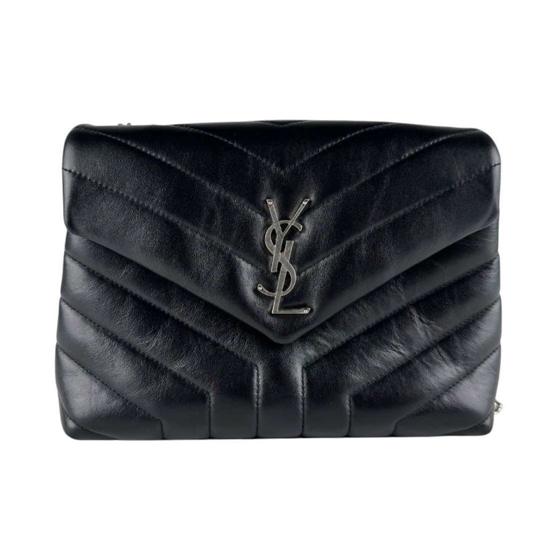 Saint Laurent Lulu Shoulder Bag, Leather, Black/Silver, Women's, 494699 z10184: --- Catalog ---Category: SizeSize (HxWxD): 18cm x 23cm x 9cm / 7.08'' x 9.05'' x 3.54''Category: DesignType: Shoulder bagColor: BlackGender: WomenMaterial: Leather Category: GeneralMPN: 494699Brand: S