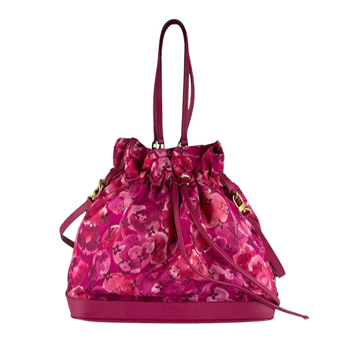 Louis Vuitton LOUIS VUITTON Handbag Shoulder Bag Ikat Flower Noeful MM Nylon Rose Indien Women's (1 of 20)