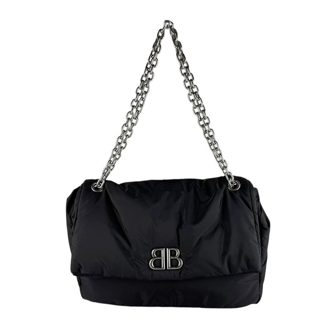 Balenciaga BALENCIAGA Shoulder Bag Monaco Nylon Black Women's 765945 z10172: --- Catalog ---Category: SizeSize (HxWxD): 24cm x 33cm x 11cm / 9.44'' x 12.99'' x 4.33''Category: DesignType: Shoulder bagColor: BlackGender: WomenMaterial: Nylon Category: GeneralMPN: 765945Brand: B