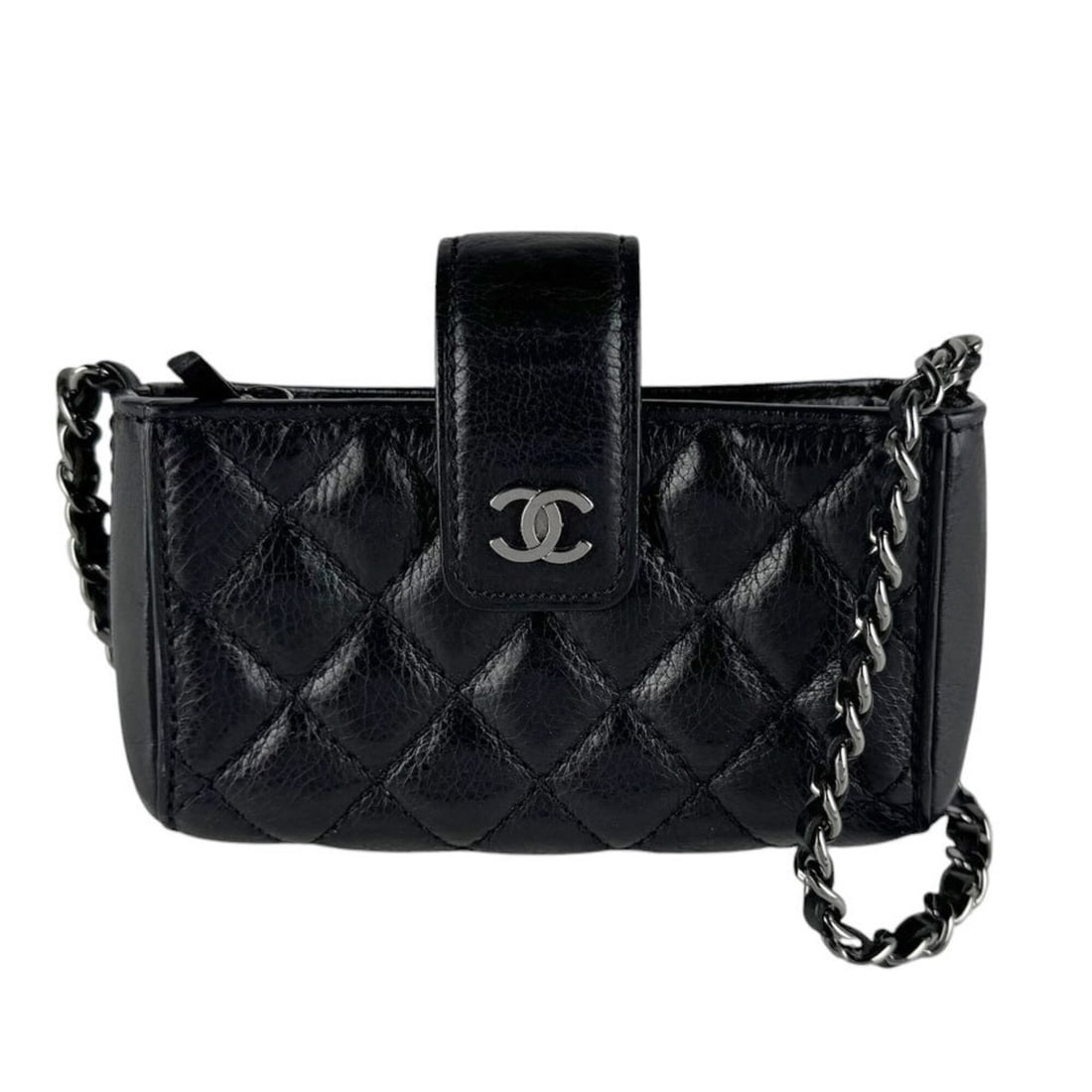 Chanel CHANEL Shoulder Bag Mini Leather Black Women's z10139: --- Catalog ---Category: SizeSize (HxWxD): 7cm x 12cm x 3cm / 2.75'' x 4.72'' x 1.18''Category: DesignType: Shoulder bagColor: BlackGender: WomenMaterial: Leather Category: GeneralBrand: ChanelCountry