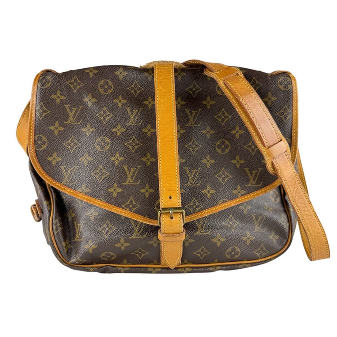 Louis Vuitton LOUIS VUITTON Shoulder Bag Monogram Saumur 35 Canvas Brown Men's Women's M42254 z10109: --- Catalog ---Category: SizeSize (HxWxD): 28cm x 34cm x 11cm / 11.02'' x 13.38'' x 4.33''Category: DesignType: Shoulder bagColor: Brown, MonogramGender: Men,WomenMaterial: Monogram Category: GeneralM