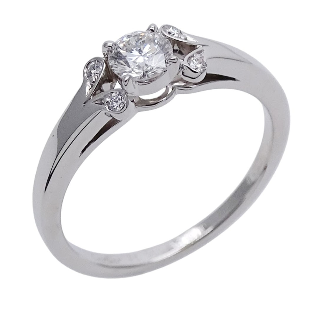 Cartier women's ring, PT950 platinum, diamond D0.29 (F-VVS2-EX-N), ballerina solitaire design, size (1 of 13)
