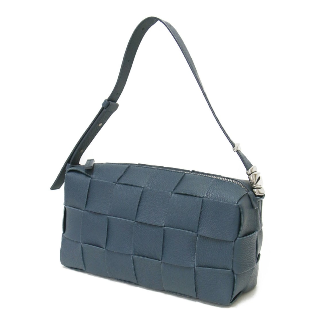 BOTTEGA VENETA Bottega Veneta Bag Blue Cassette Leather Shoulder Crossbody Genuine Women's (1 of 10)