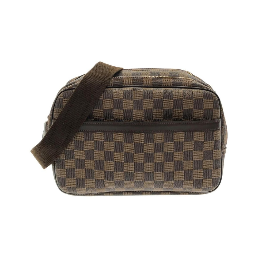 Louis Vuitton Damier Reporter 28cm N45253 Shoulder Bag: --- Catalog ---Category: SizeSize (HxWxD): 20cm x 28cm x 13cm / 7.87'' x 11.02'' x 5.11''Category: DesignType: Shoulder bagColor: EbeneGender: MenMaterial: Coated canvas Hardware Color: GoldCategory: 