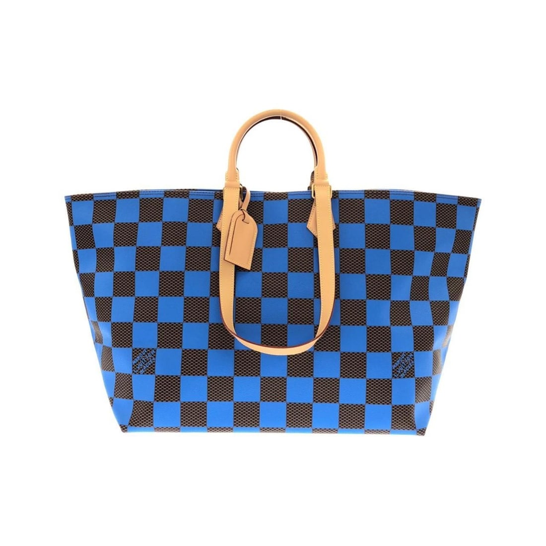 Louis Vuitton Damier Pop Sac Plat Soft EW N40557 Handbag: --- Catalog ---Category: SizeSize (HxWxD): 44cm x 71.5cm x 28cm / 17.32'' x 28.14'' x 11.02''Category: DesignType: HandbagColor: Blue, EbeneGender: Women,MenMaterial: Coated canvas Hardware Color: