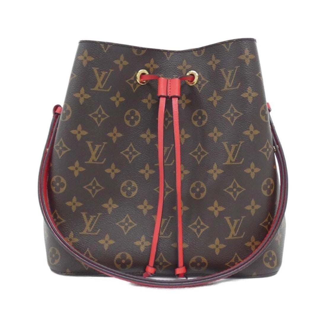Louis Vuitton Monogram Neo Noe MM M44021 Shoulder Bag: --- Catalog ---Category: SizeSize (HxWxD): 25cm x 26cm x 17cm / 9.84'' x 10.23'' x 6.69''Category: DesignType: Shoulder bagColor: Coquelicots, MarronGender: WomenMaterial: Coated canvas Category: Gene