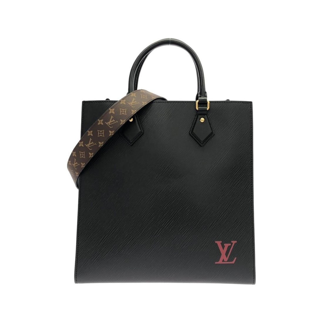 Louis Vuitton Epi Sac Plat PM M58658 Handbag: --- Catalog ---Category: SizeSize (HxWxD): 30.5cm x 30.5cm x 8cm / 12'' x 12'' x 3.14''Category: DesignType: HandbagColor: BlackGender: Women,MenMaterial: Leather Hardware Color: GoldLeather/Fur Type: