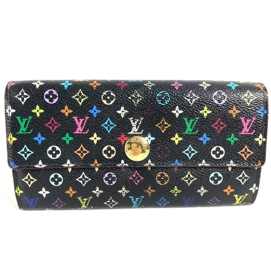 LOUIS VUITTON M60273 Monogram Multicolor Portefeuille Sarah Long Wallet Flap Canvas Men's Women's: --- Catalog ---Category: SizeSize (HxWxD): 10cm x 18.5cm / 3.93'' x 7.28''Category: DesignType: Long wallet (bi-fold)Color: Black, Multi-color, PurpleGender: Men,Women,UnisexMaterial: Monogram Multico