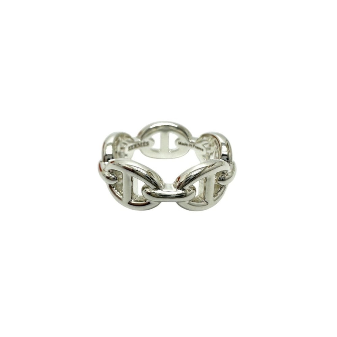 HERMES Chaine d'Ancre Enchainée PM Ring, SV925, Women's, Silver, Like New: --- Catalog ---Category: SizeUS Size: 5Brand Size: 49Category: DesignType: Band ringColor: SilverGender: WomenMaterial: Silver 925Category: GeneralBrand: Hermes--- Item List ---Section: ConditionRanki