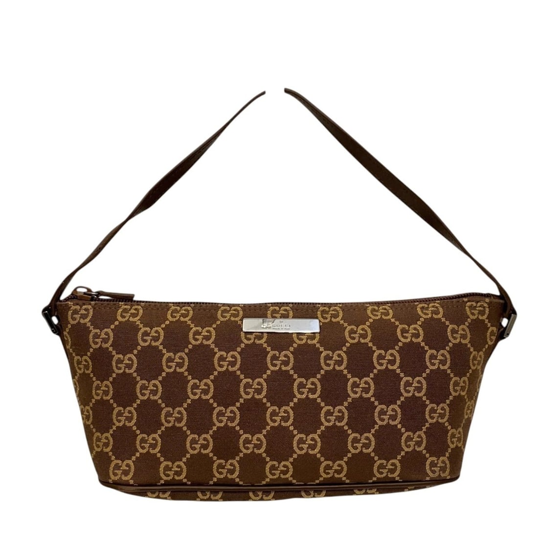 Gucci GUCCI Handbag GG Canvas Cotton Leather 039.1103: --- Catalog ---Category: SizeSize (HxWxD): 11cm x 27.5cm x 8.5cm / 4.33'' x 10.82'' x 3.34''Handle Length: 40cm / 15.74''Category: DesignType: HandbagColor: BrownGender: WomenMaterial: Cotton ,