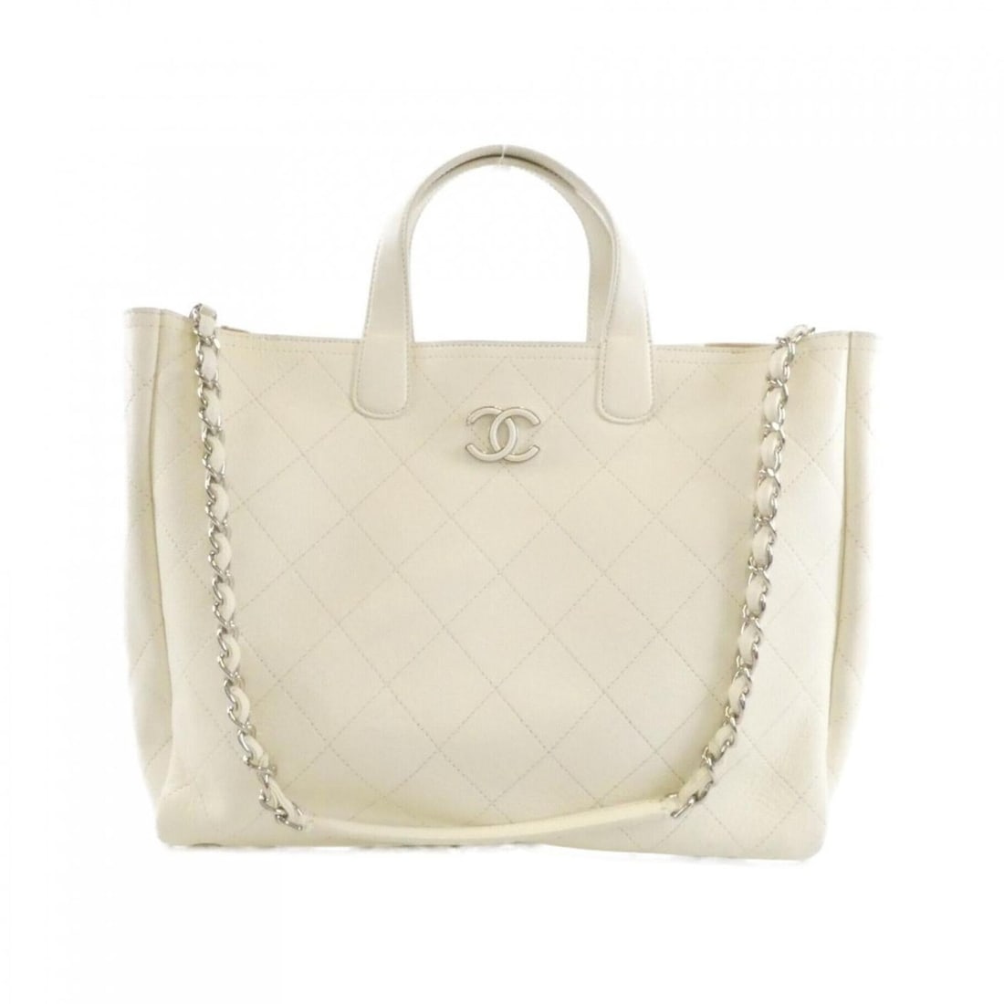 Chanel AS0169 handbag: --- Catalog ---Category: SizeSize (HxWxD): 28cm x 36cm x 15cm / 11.02'' x 14.17'' x 5.9''Category: DesignType: HandbagColor: WhiteGender: WomenMaterial: Grained Calfskin Hardware Color: