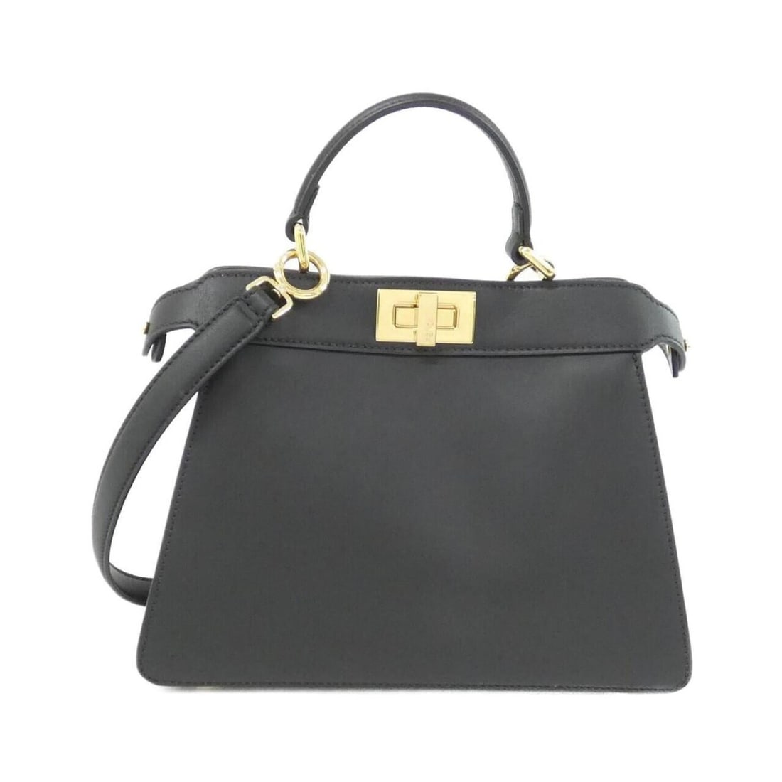 Fendi Peekaboo I See You Small 8BN327 AFL0 Handbag: --- Catalog ---Category: SizeSize (HxWxD): 21cm x 27cm x 12cm / 8.26'' x 10.62'' x 4.72''Category: DesignType: HandbagColor: BlackGender: WomenMaterial: Leather Hardware Color: GoldLeather/Fur Type: C