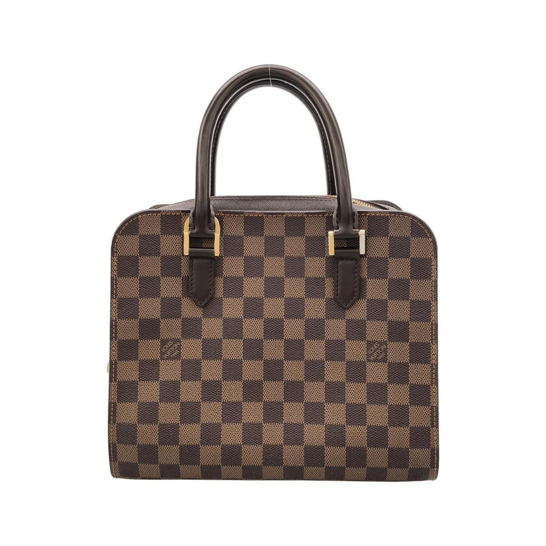 Louis Vuitton Damier Triana N51155 Handbag: --- Catalog ---Category: SizeSize (HxWxD): 23cm x 26.5cm x 11.5cm / 9.05'' x 10.43'' x 4.52''Category: DesignType: HandbagColor: EbeneGender: Women,MenMaterial: Coated canvas Hardware Color: