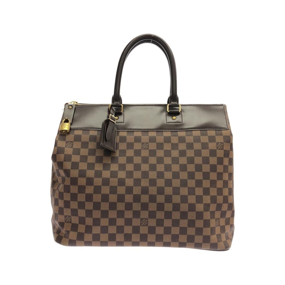 Louis Vuitton Damier Greenwich PM N41165 Boston Bag: --- Catalog ---Category: SizeSize (HxWxD): 35cm x 40cm x 24cm / 13.77'' x 15.74'' x 9.44''Category: DesignType: Boston bagColor: EbeneGender: WomenMaterial: Coated canvas Hardware Color: