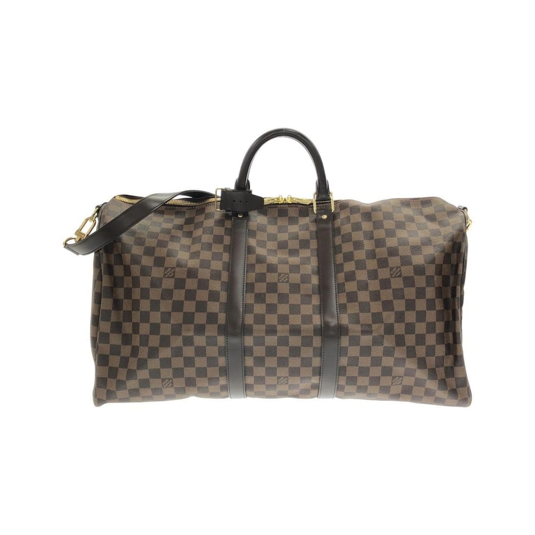 Louis Vuitton Damier Keepall Bandoulière 55cm N41414 Boston Bag: --- Catalog ---Category: SizeSize (HxWxD): 30cm x 55cm x 25cm / 11.81'' x 21.65'' x 9.84''Category: DesignType: Boston bagColor: EbeneGender: Men,WomenMaterial: Coated canvas Hardware Color: