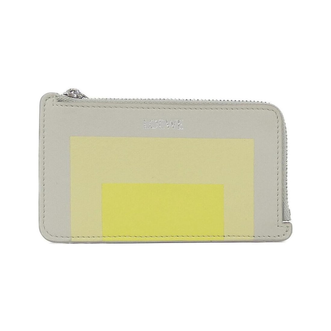 Loewe C643Z40XAE Wallet/Coin Case: --- Catalog ---Category: SizeSize (HxWxD): 7.5cm x 13cm x 1cm / 2.95'' x 5.11'' x 0.39''Category: DesignType: Coin purse/coin caseColor: Gray, YellowGender: WomenMaterial: Leather Leather/Fur Type: