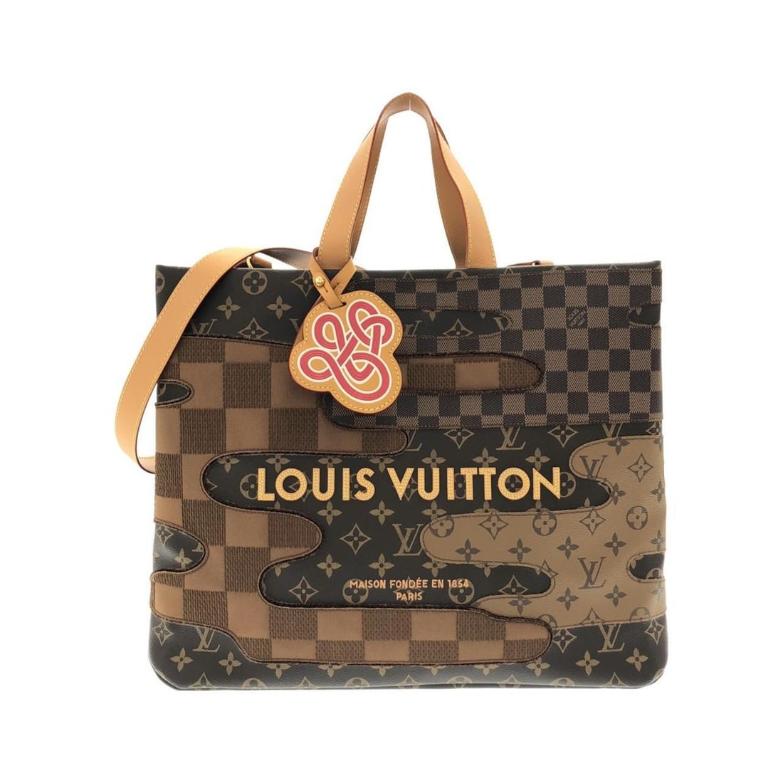 Louis Vuitton Monogram Landscape Shopper Tote MM M15274 Handbag: --- Catalog ---Category: SizeSize (HxWxD): 33cm x 42cm x 15cm / 12.99'' x 16.53'' x 5.9''Category: DesignType: HandbagColor: BrownGender: Women,MenMaterial: Coated canvas Category: GeneralMPN: