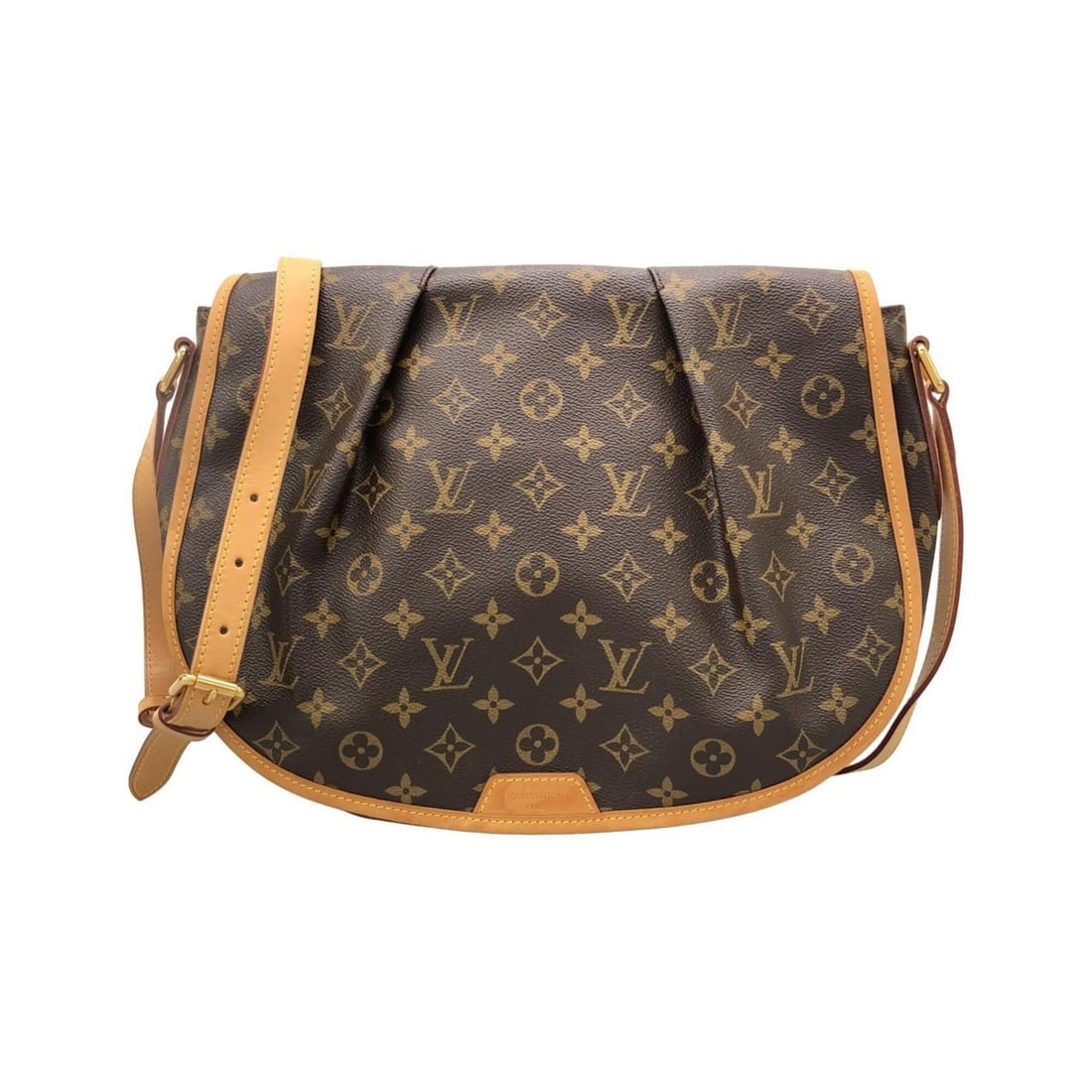 Louis Vuitton Monogram Menilmontant MM M40473 Shoulder Bag: --- Catalog ---Category: SizeSize (HxWxD): 28cm x 32cm x 10.5cm / 11.02'' x 12.59'' x 4.13''Category: DesignType: Shoulder bagColor: BrownGender: Women,MenMaterial: Coated canvas Category: