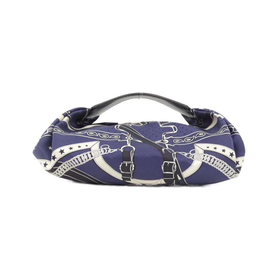 Hermes LA PROMENADE DU MAIN BANDANA Valusois 084907CK Handbag: --- Catalog ---Category: SizeSize (HxWxD): 12cm x 24cm x 18cm / 4.72'' x 9.44'' x 7.08''Category: DesignType: HandbagColor: Blue indigoGender: WomenMaterial: Silk , Vache leather Category: