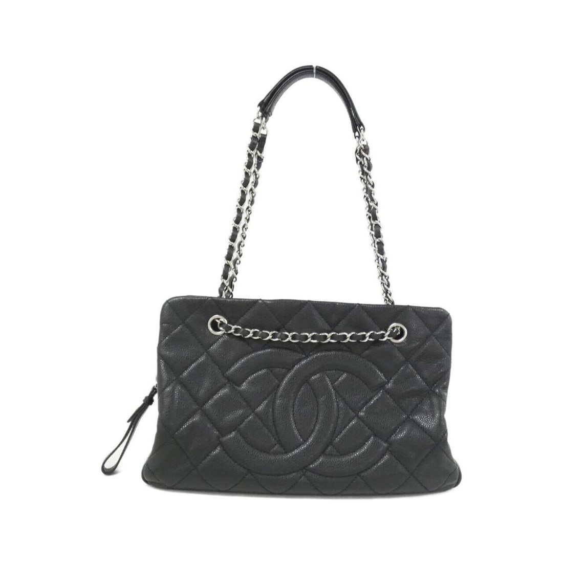 Chanel 50755 Shoulder Bag: --- Catalog ---Category: SizeSize (HxWxD): 20cm x 32cm x 11cm / 7.87'' x 12.59'' x 4.33''Category: DesignType: Shoulder bagColor: BlackGender: WomenMaterial: Grained Calfskin Category: GeneralMPN: