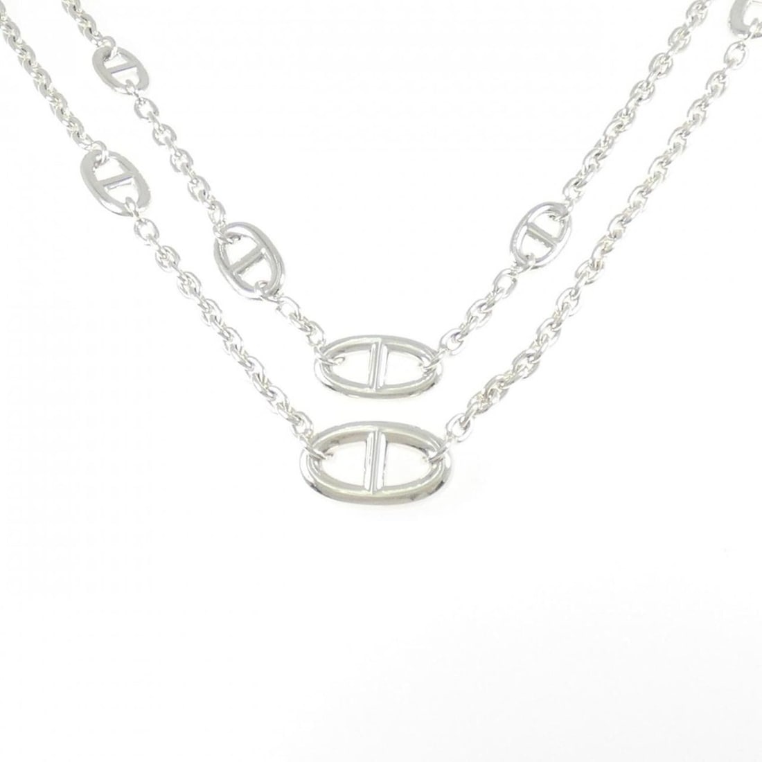 Hermes Farandole Necklace: --- Catalog ---Category: SizeNeck Circumference: 159 cm / 62.59''Category: DesignGender: WomenMaterial: Silver 925Necklace Type: NecklaceCategory: GeneralBrand: Hermes--- Item List ---Section: Conditi