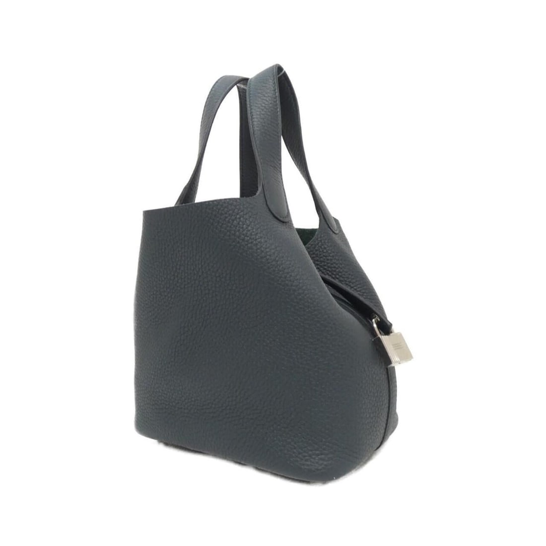 Hermes Picotin Lock PM 056289CK Handbag: --- Catalog ---Category: SizeSize (HxWxD): 18.5cm x 18cm x 13cm / 7.28'' x 7.08'' x 5.11''Category: DesignType: HandbagColor: GreenGender: WomenMaterial: Taurillon clemence leather Hardware Color: Sil