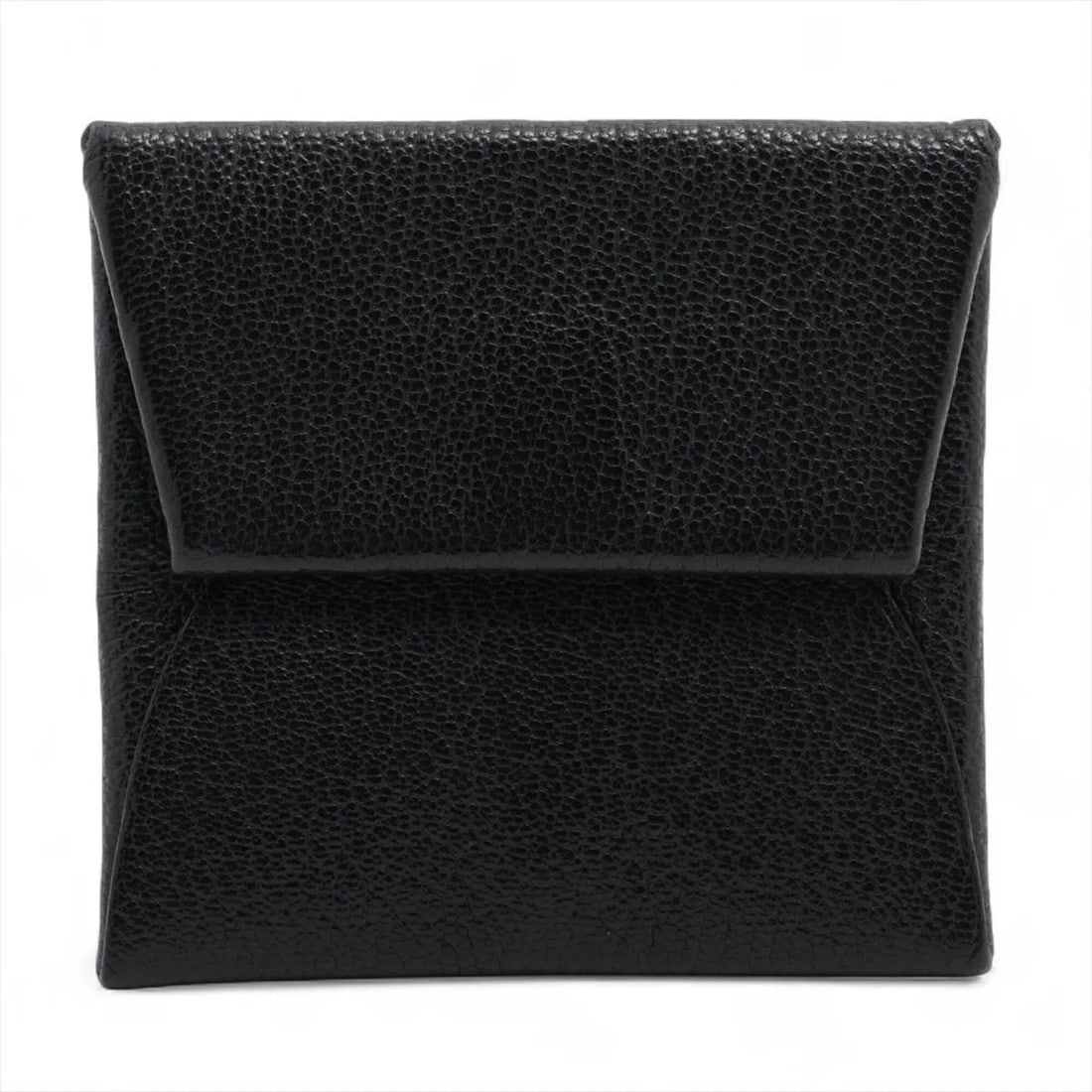 Hermes Bastia Noir Leather Wallet/Coin Purse (W Stamp, 2024 Production) - Men's Wallet (1 of 10)