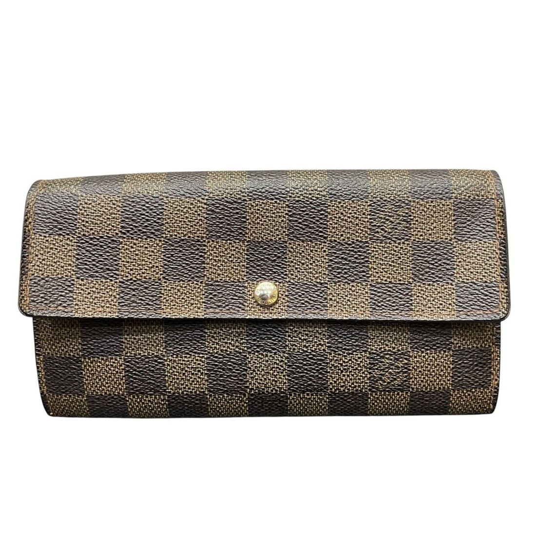 Louis Vuitton Portefeuille Sarah Long Wallet, Damier Ebene Leather, N61734: --- Catalog ---Category: SizeSize (HxWxD): 10cm x 19cm x 2.5cm / 3.93'' x 7.48'' x 0.98''Category: DesignType: Long wallet (bi-fold)Color: BrownGender: Women,MenClosure: FlapCategory: GeneralLine: Dam