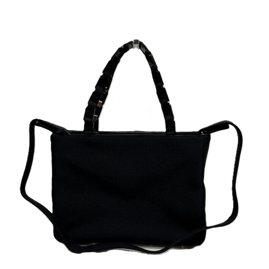 Salvatore Ferragamo Vara Nylon Handbag AU-21 9324: --- Catalog ---Category: SizeStrap Drop: 35cm / 13.77''Handle Drop: 12.00cm / 4.72''Size (HxWxD): 19cm x 26cm x 7cm / 7.48'' x 10.23'' x 2.75''Strap Length: 80cm - 80cm / 31.49'' - 31.49''Handle Lengt