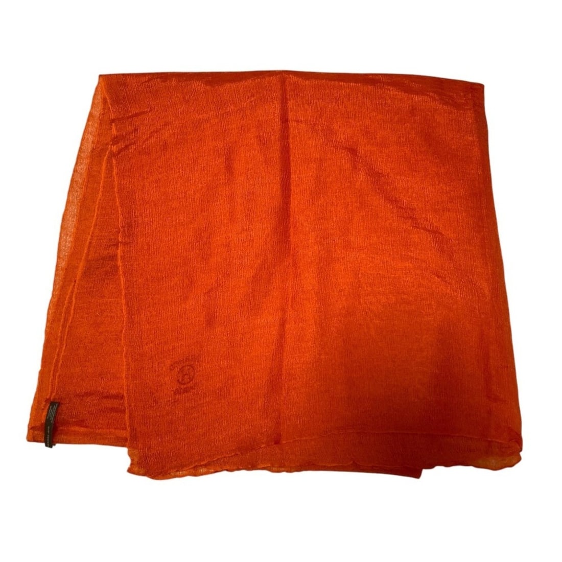 HERMES Cashmere Silk Sheer Stole Shawl Orange Women's: --- Catalog ---Category: SizeSize (LxW): 2m x 98cm / 78.74'' x 38.58''Category: DesignType: StoleColor: OrangeGender: WomenMaterial: Cashmere 75%, Silk 25%Category: GeneralBrand: Hermes--- Item List -