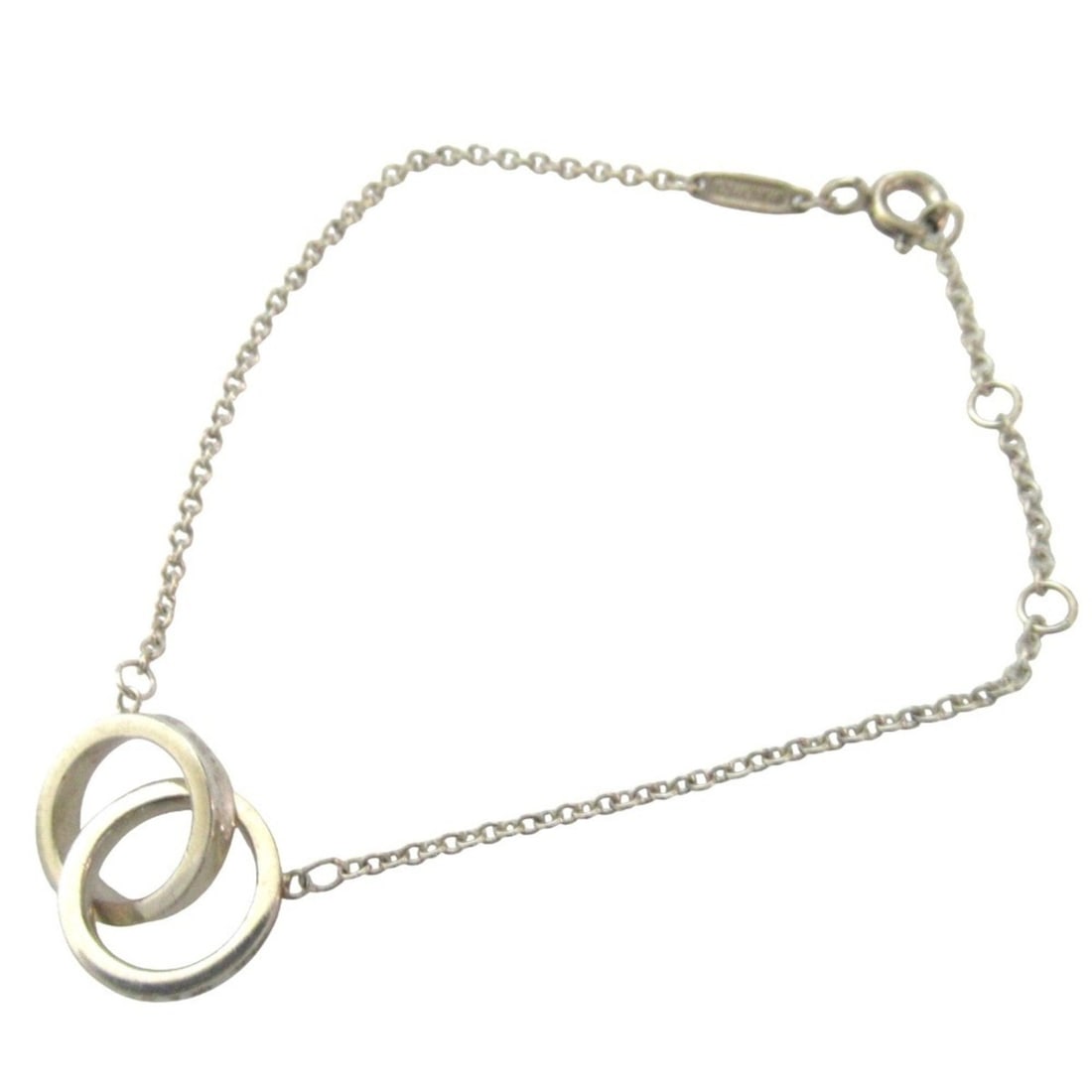 Tiffany & Co. Interlocking Circle Bracelet, 925 Sterling Silver, Women's: --- Catalog ---Category: SizeLength: 15cm - 18cm / 5.9'' - 7.08''Category: DesignType: Charm braceletColor: SilverGender: WomenMaterial: Silver 925Category: GeneralBrand: Tiffany--- Item List ---Secti