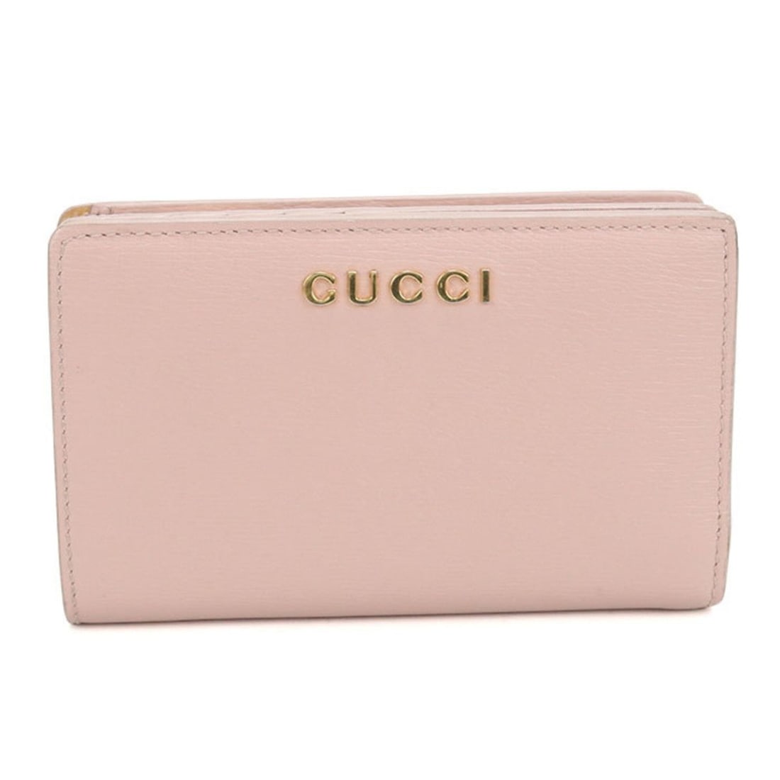 GUCCI Bi-fold Wallet 772640 Gucci Script Women's Pink: --- Catalog ---Category: SizeSize (HxWxD): 9cm x 14cm x 2.5cm / 3.54'' x 5.51'' x 0.98''Category: DesignType: Wallet (bi-fold)Color: PinkGender: WomenMaterial: Leather Category: GeneralMPN: 772640Bran