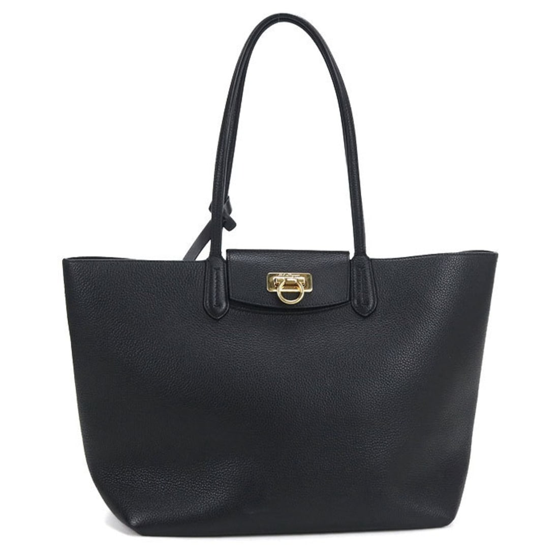 Salvatore Ferragamo FERRAGAMO Ferragamo Tote Bag 21 1376 Gancini Women's Black: --- Catalog ---Category: SizeSize (HxWxD): 25cm x 30cm x 15cm / 9.84'' x 11.81'' x 5.9''Category: DesignType: Pouch, Tote bagColor: BlackGender: WomenMaterial: Leather Hardware Color: GoldLeather/Fur 