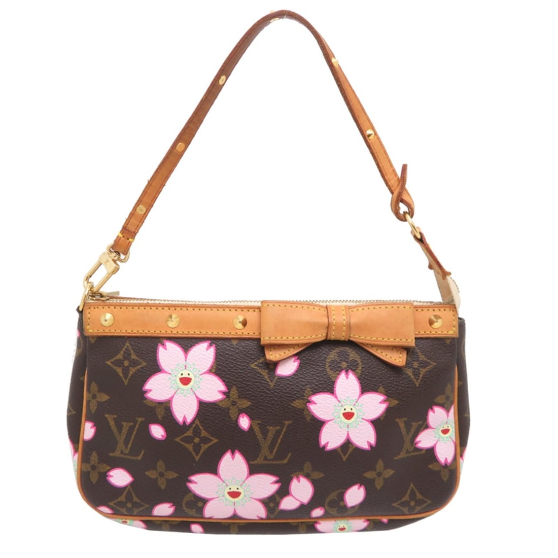 Louis Vuitton Pochette Accessoires Takashi Murakami Collaboration Women's Pouch M92006: --- Catalog ---Category: SizeSize (HxWxD): 12cm x 21cm x 3.5cm / 4.72'' x 8.26'' x 1.37''Category: DesignType: Pochette, PouchColor: BrownGender: WomenMaterial: Monogram Cherry Blossom Category: Gener