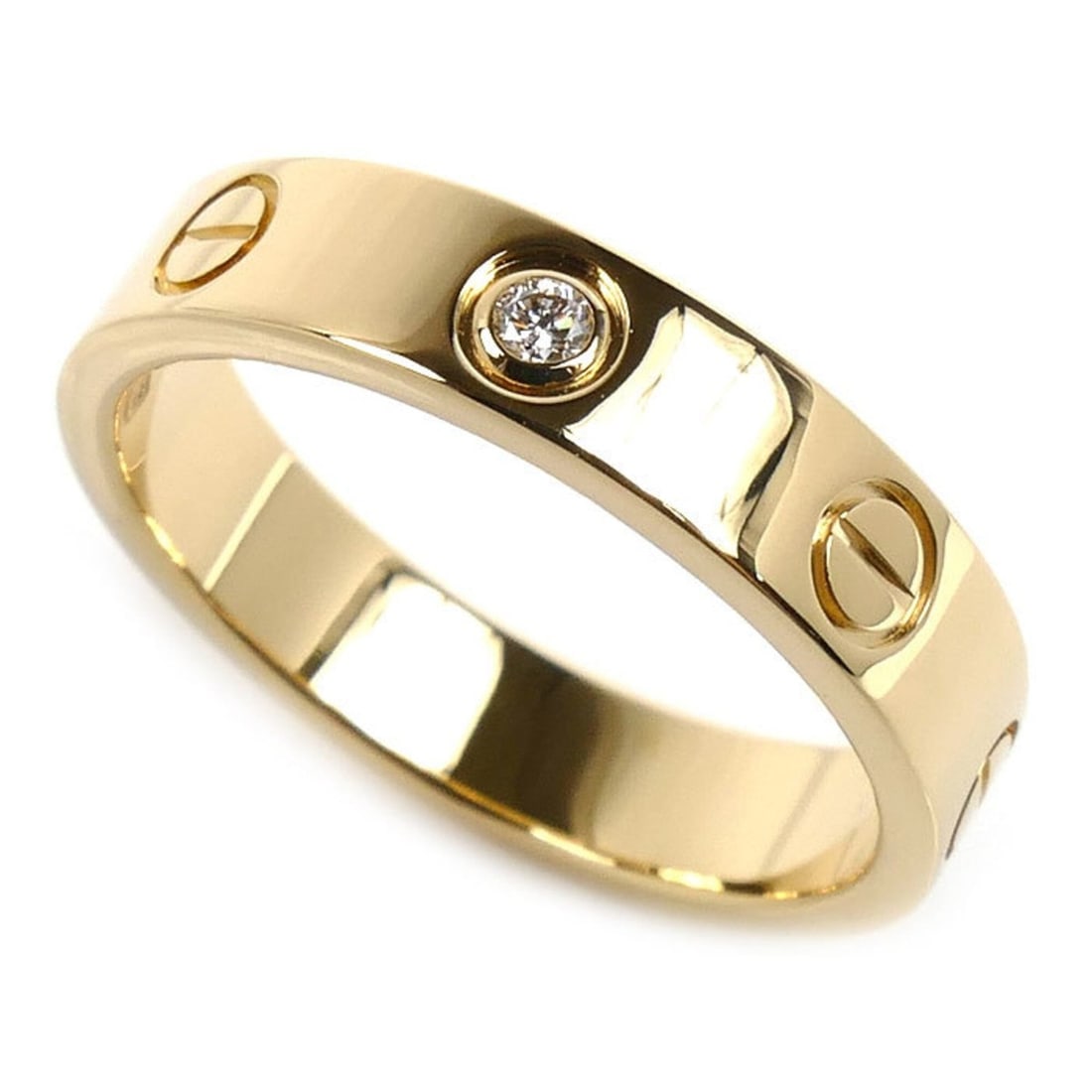 CARTIER Cartier 18K Yellow Gold Mini Love 1P Diamond Ring B4056151 51 4.5g Women's: --- Catalog ---Category: SizeUS Size: 6Brand Size: 51Category: DesignType: Band ringStone: DiamondGender: WomenMaterial: Yellow gold (18K)Category: GeneralMPN: B4056151Brand: CartierCountry of Origin:
