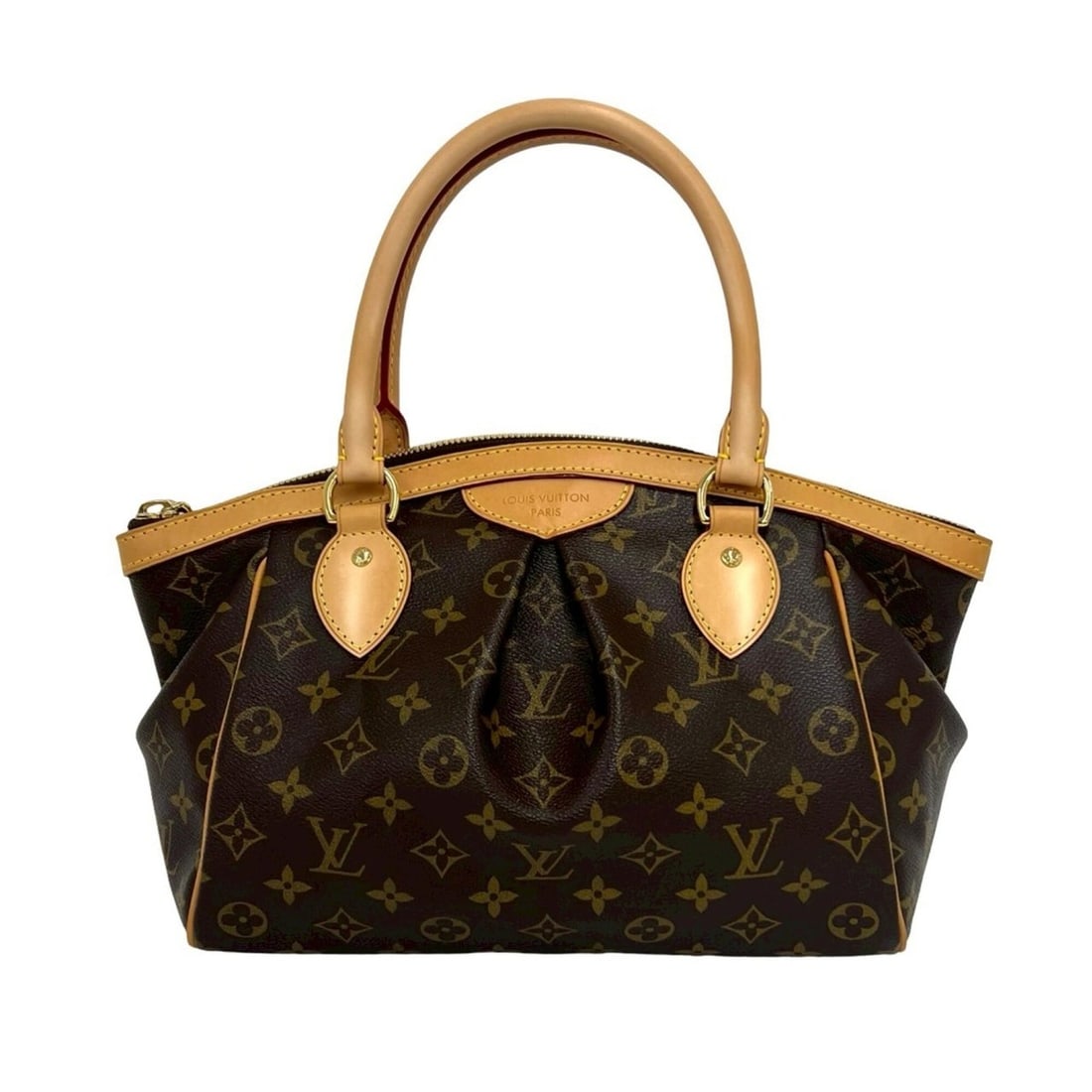 LOUIS VUITTON Tivoli PM Monogram Leather Handbag/Boston Bag/Tote Bag, Brown, 21456: --- Catalog ---Category: SizeSize (HxWxD): 22cm x 28.5cm x 13.5cm / 8.66'' x 11.22'' x 5.31''Category: DesignType: Boston bag, Handbag, Tote bagColor: BrownGender: WomenMaterial: PVC , Leather Categor