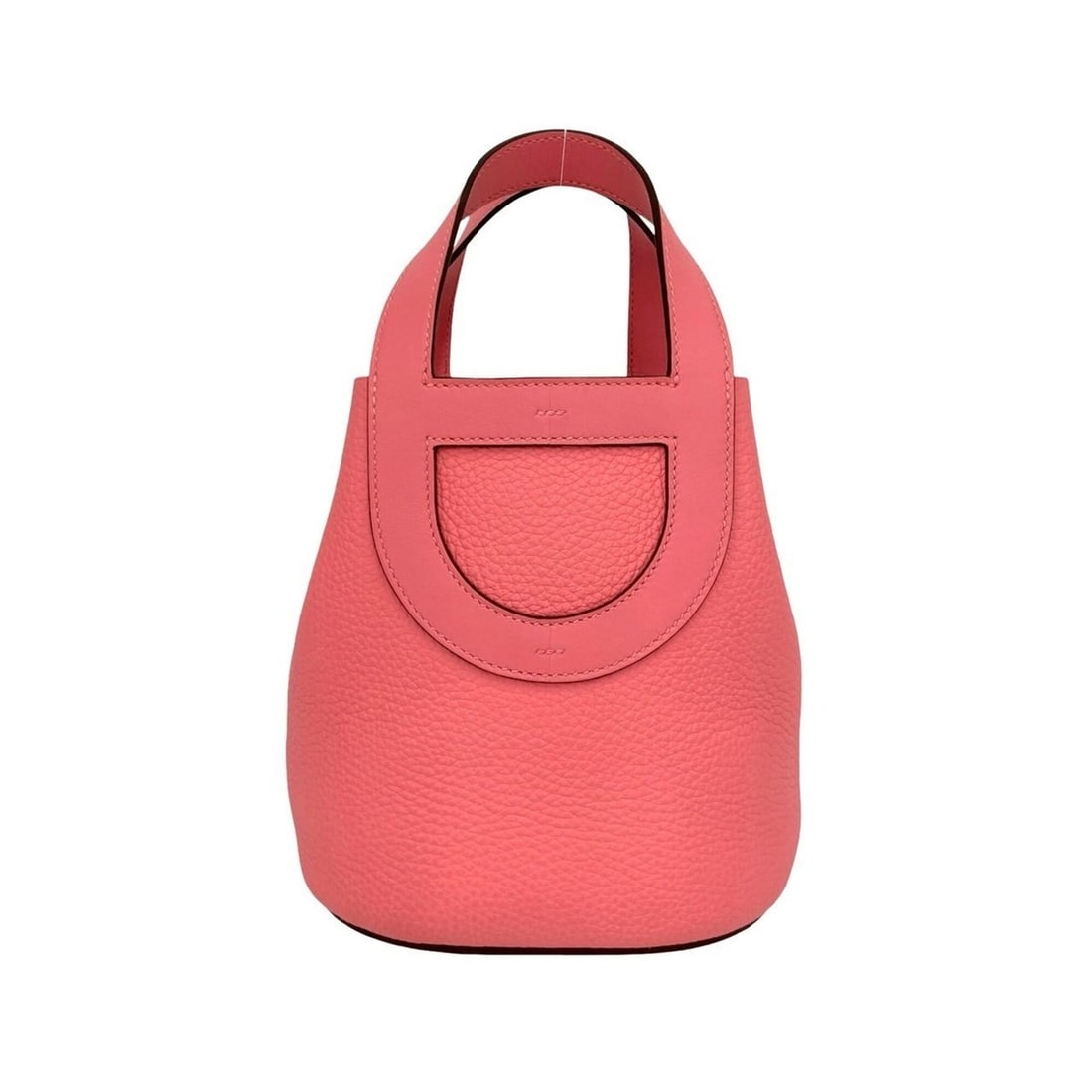 HERMES In the Loop 18 Taurillon Clemence Leather Handbag Mini Tote Bag Rose Azalee 409-1 (1 of 11)