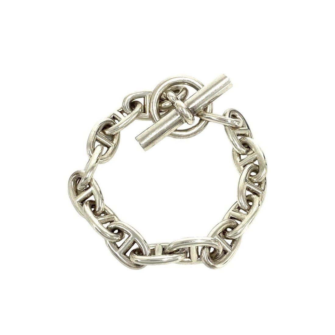 HERMES Chaine d'Ancre MM Bracelet, Sterling Silver 925, Accessory, Jewelry, Silver, 41072 (1 of 19)