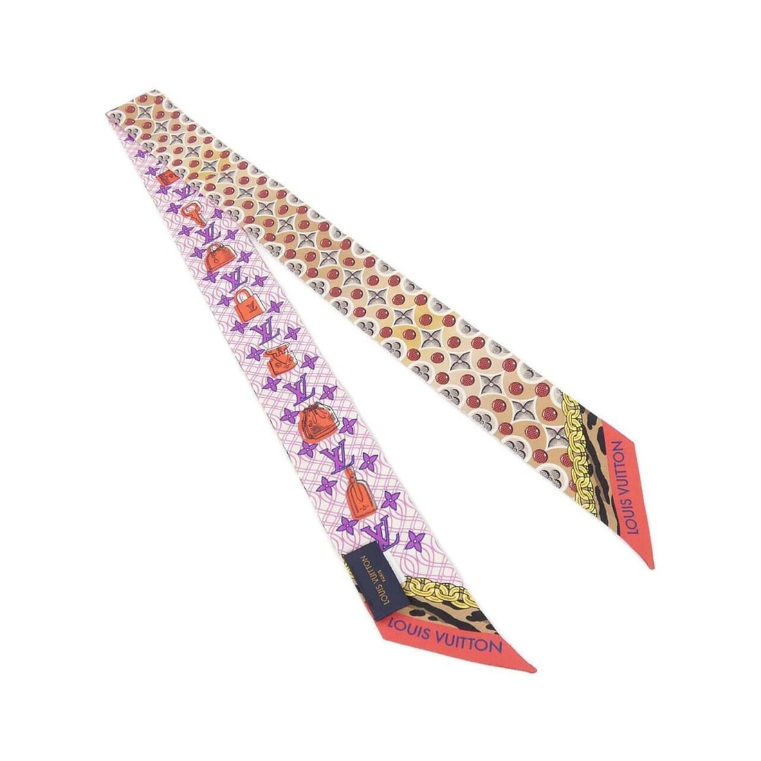 Louis Vuitton Bandeau BB Bubble Gram M76109 Scarf/Muffler: --- Catalog ---Category: SizeSize (LxW): 5cm x 1.2m / 1.96'' x 47.24''Category: DesignType: ScarfColor: Red colorGender: Men,WomenMaterial: Silk Category: GeneralMPN: M76109Brand: Louis Vuitton---