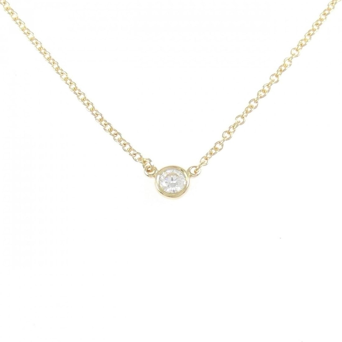 Tiffany & Co. By the Yard Necklace: --- Catalog ---Category: SizePendant Size: 3.6mm / 0.14''Neck Circumference: 41 cm / 16.14''Category: DesignStone: DiamondGender: WomenMaterial: Yellow gold (18K)Necklace Type: NecklaceCategory: